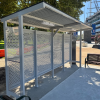 Manchester Bus Shelter - Grey (Laser Cut Circles & Perspex Side Panels)