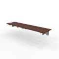 London Bench - Wall Mount - Merbau Hardwood