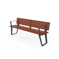 Vienna Seat - Wood Grain Aluminium - Western Red Cedar