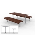 Madrid Setting with Benches - Subsurface Mount - Merbau Hardwood