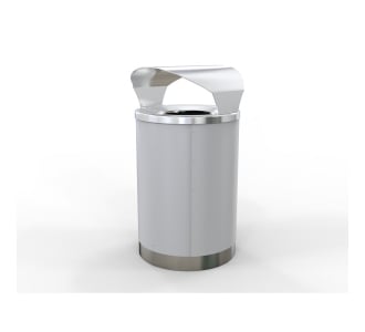 London Bin Covered Top - Stainless Steel - Steel Sides