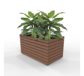 Barcelona Planter - Large Rectangular - Enviroslat Walnut