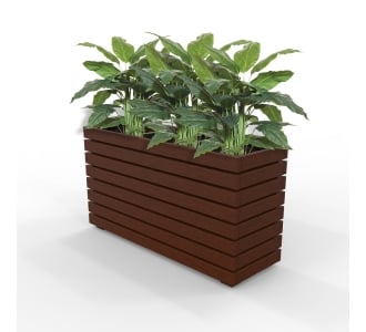 Barcelona Planter - Slimline Rectangular - Merbau Hardwood