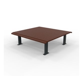 Barcelona Platform Bench - Merbau Hardwood