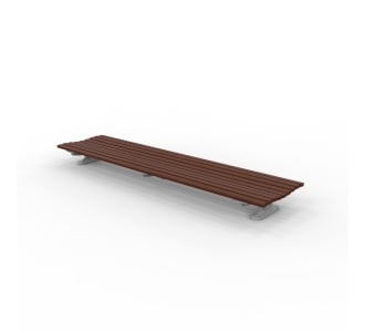 London Bench - Plinth Mount - Merbau Hardwood