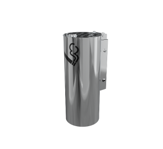 Cylindrical Cigarette Bin - Wall Mount