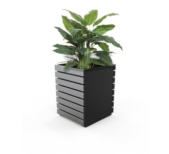 Barcelona Planter - Square (Solid Ends) - Anodised Aluminium