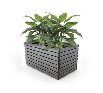 Barcelona Planter - Large Rectangular - Anodised Aluminium