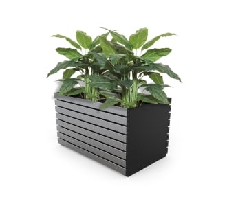 Barcelona Planter - Large Rectangular (Solid Ends) - Anodised Aluminium