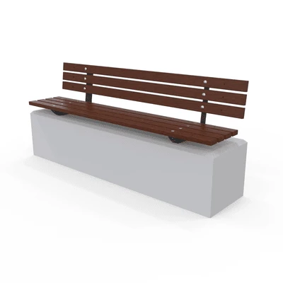 Woodville Seat - Plinth Mount and Concrete Plinth