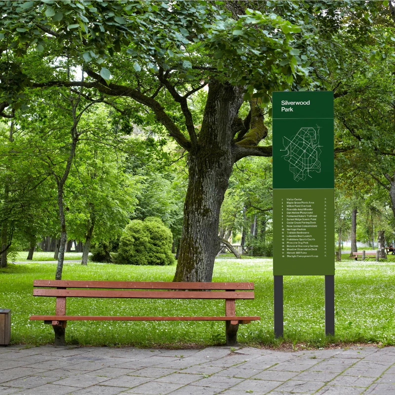Amsterdam Wayfinding Signboard – Upright - In-Ground