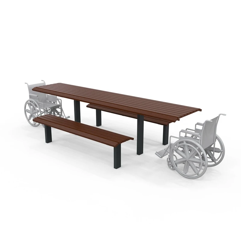 Barcelona Wheelchair Accessible Setting with Benches - Double End ...